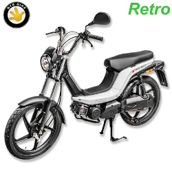 Bye Bike Retro schwarz weiss Mofa Töffli Moped Shop kaufen Schweiz